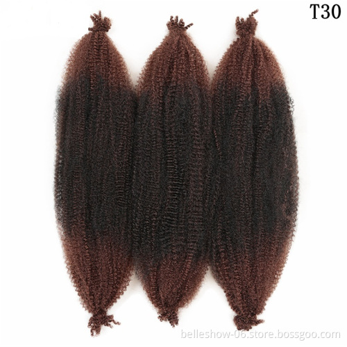 Xin Si afro twist braid crochet spring hair marley afro kinky twist braid